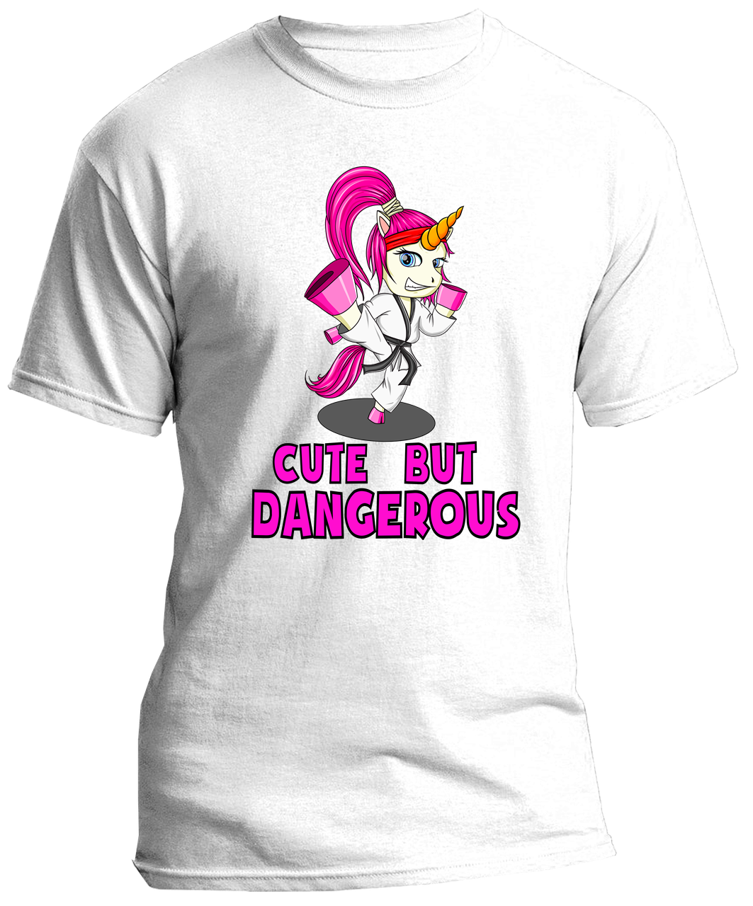 T-Shirt "cute but dangerous"